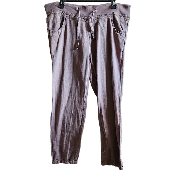 Vera Moda Brown New Rib Straight Pants Size 12 - Picture 1 of 4